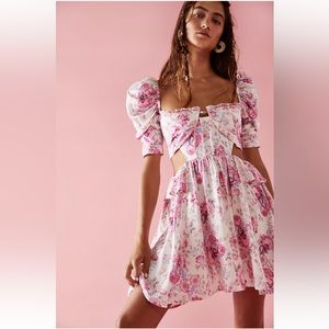 NWT FOR LOVE AND LEMONS LUCIA MINI DRESS